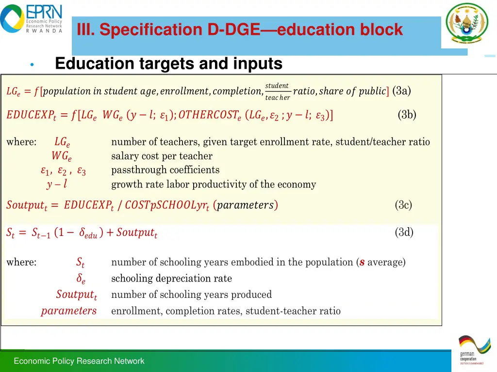 iii specification d dge education block 1