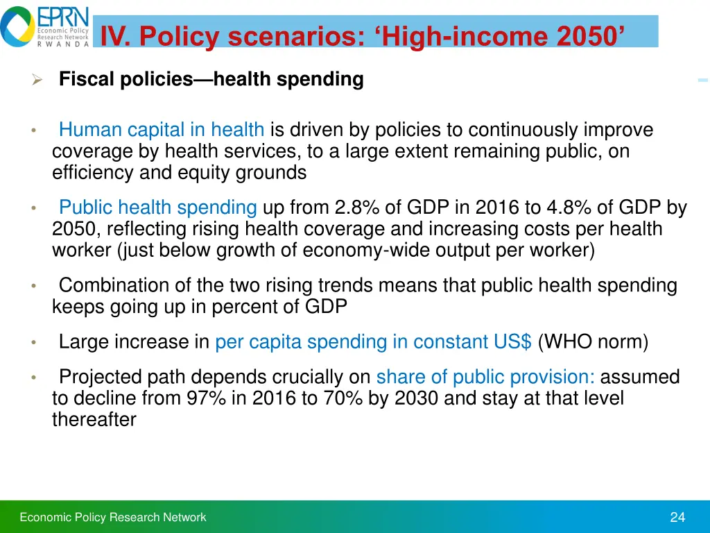 iv policy scenarios high income 2050 6