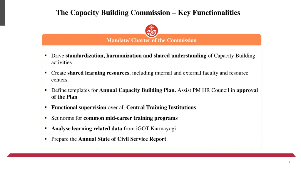 the capacity building commission