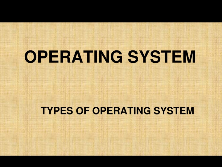 operating system