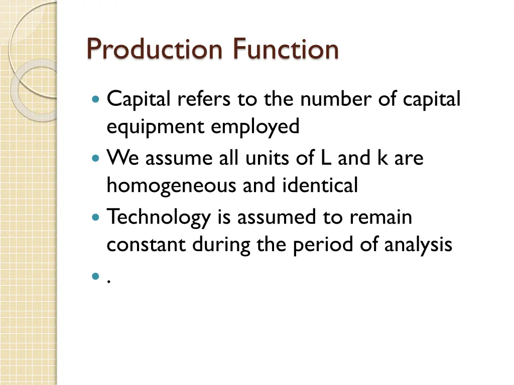 production function 1