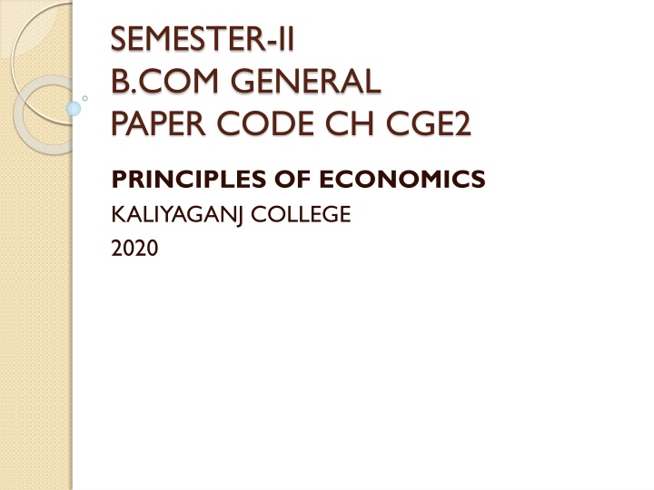 semester ii b com general paper code ch cge2