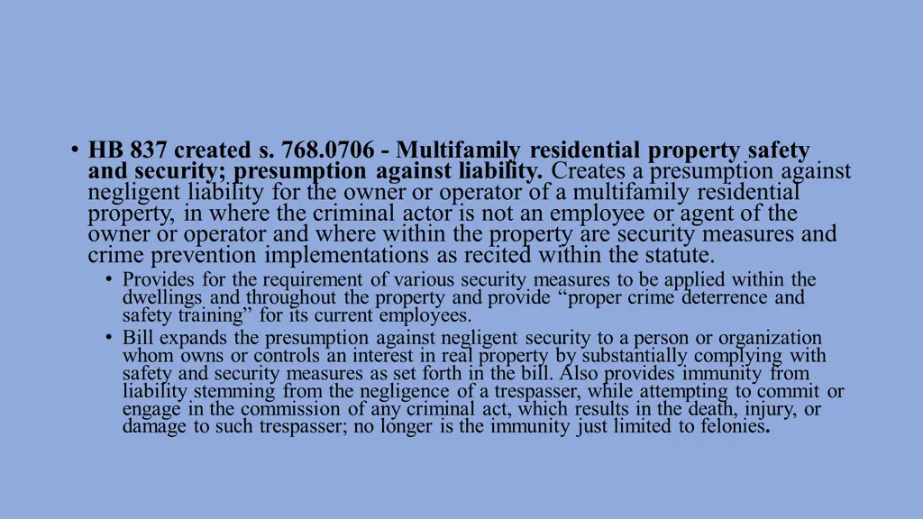 hb 837 created s 768 0706 multifamily residential