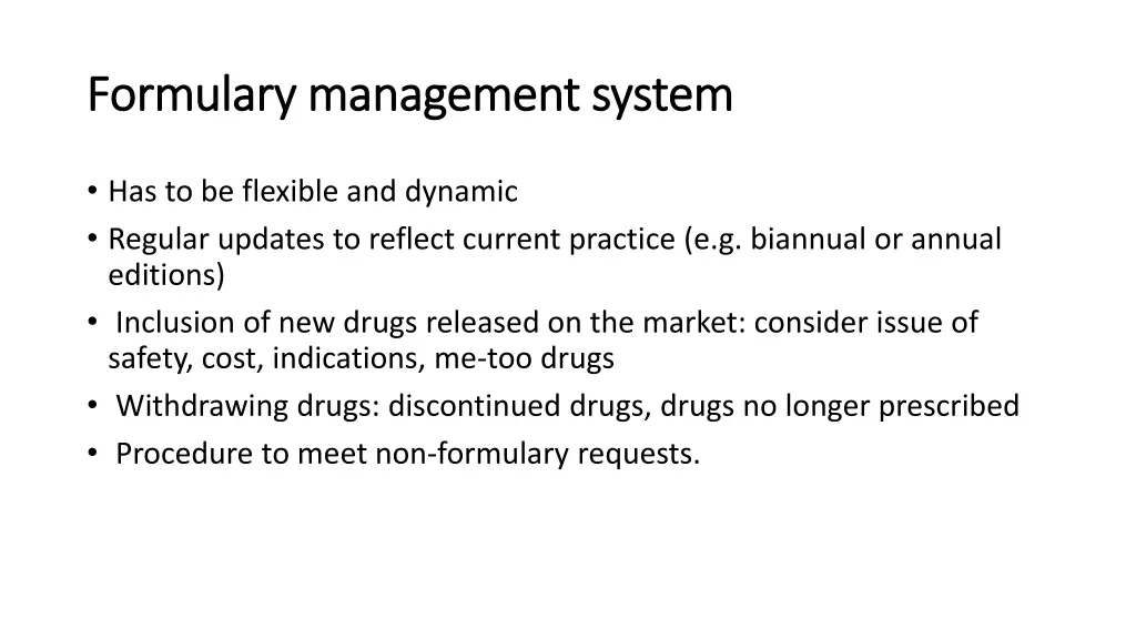 formulary management system formulary management