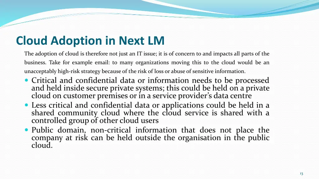 cloud adoption in next lm