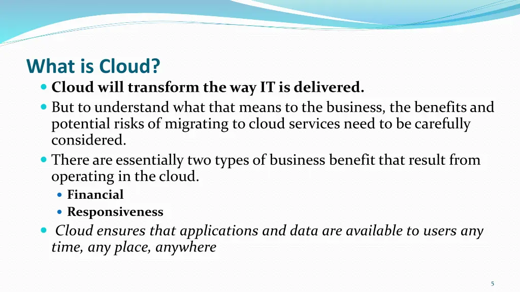 what is cloud cloud will transform