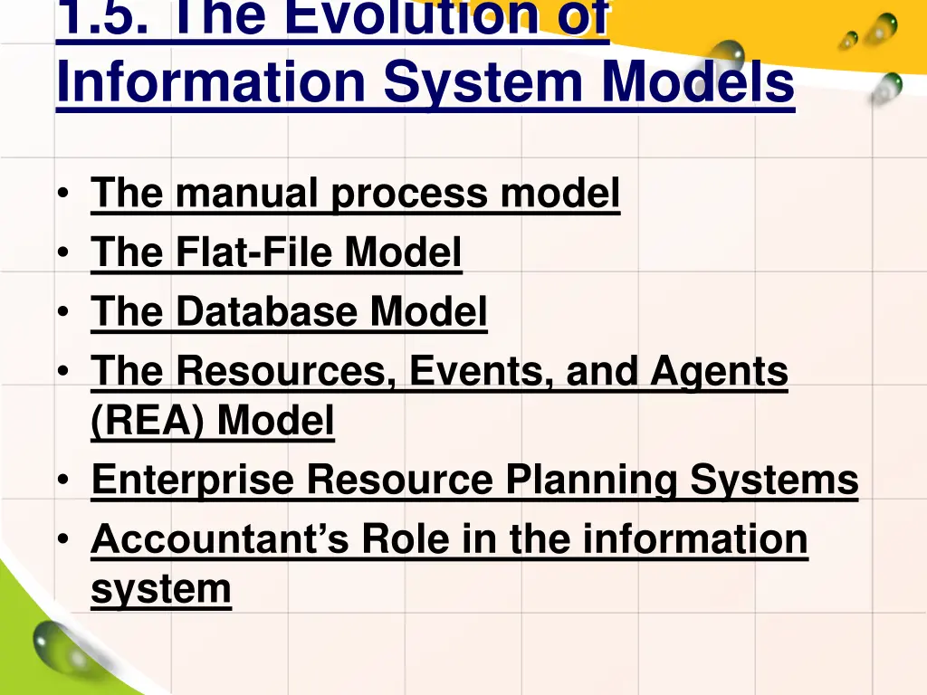 1 5 the evolution of information system models