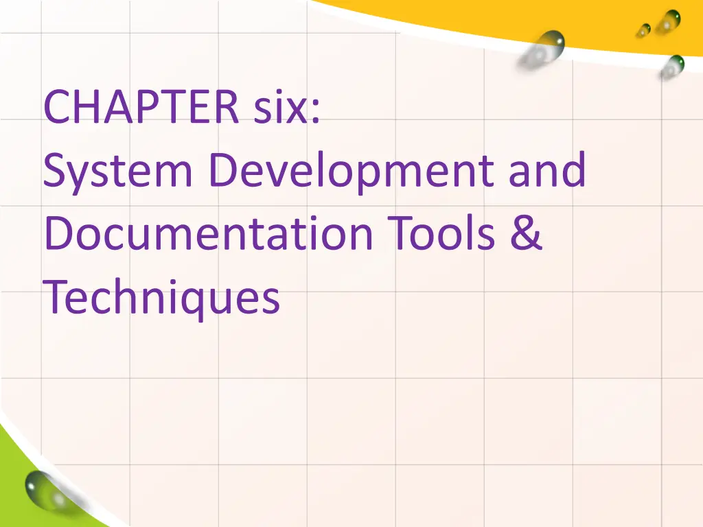 chapter six system development and documentation