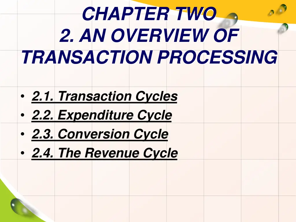 chapter two 2 an overview of transaction