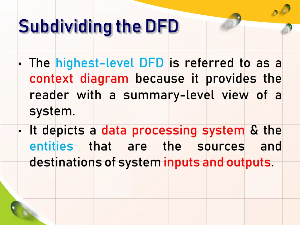 subdividing the dfd 1