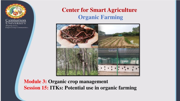 center for smart agriculture organic farming