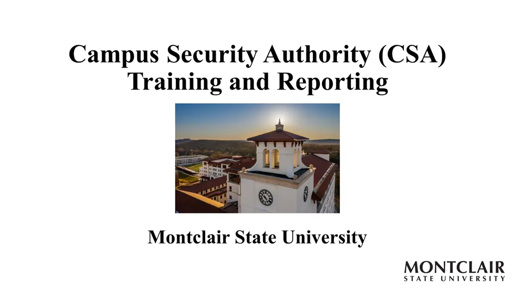 campus security authority csa training