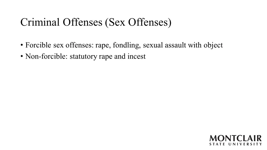 criminal offenses sex offenses