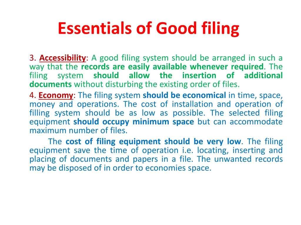 essentials of good filing 1