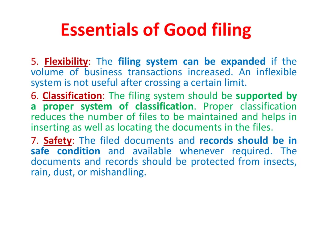 essentials of good filing 2