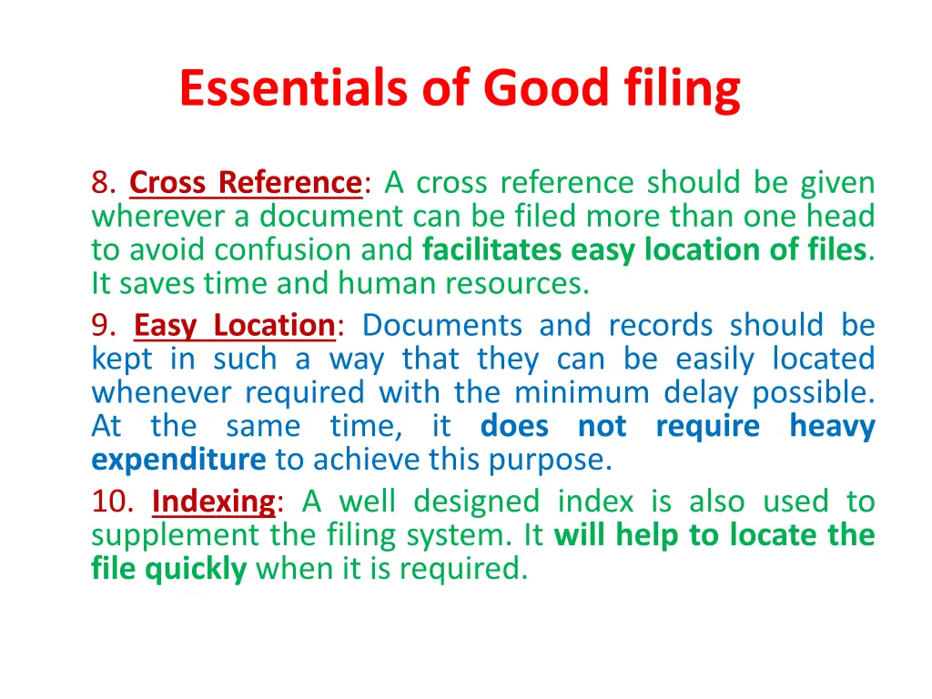 essentials of good filing 3