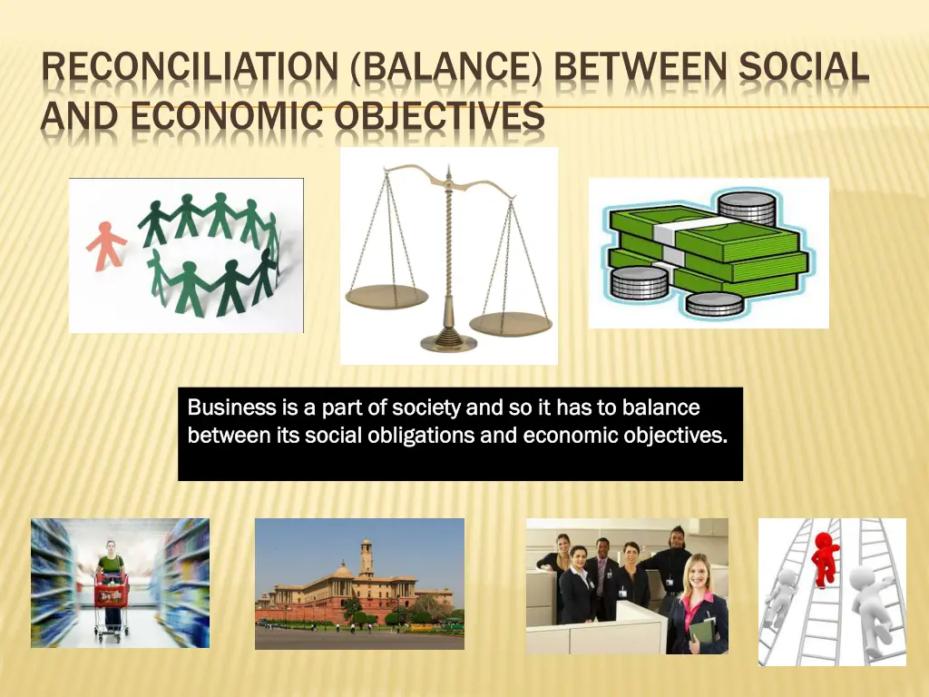 reconciliation balance between social