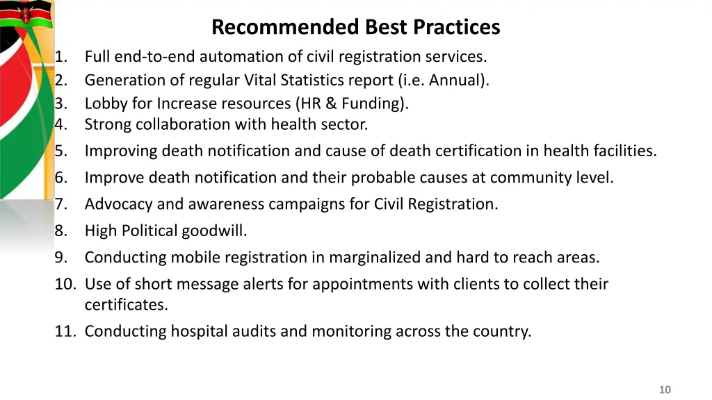 recommended best practices full