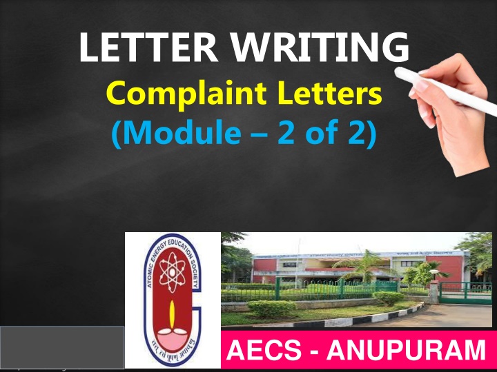 letter writing complaint letters module 2 of 2