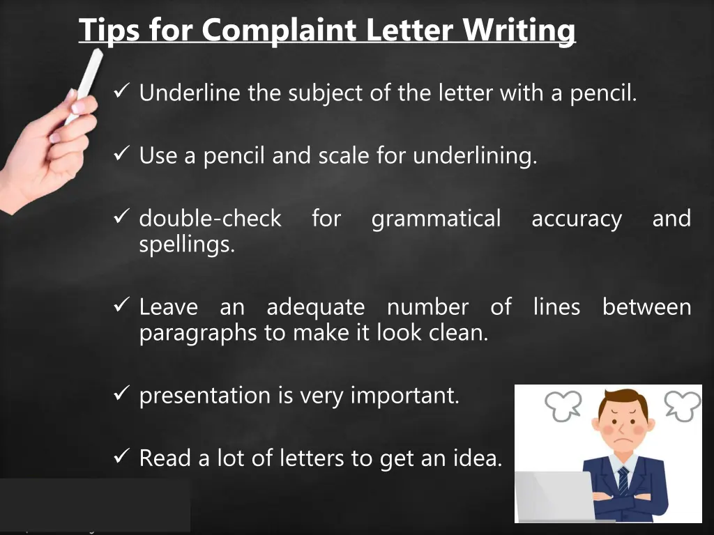 tips for complaint letter writing