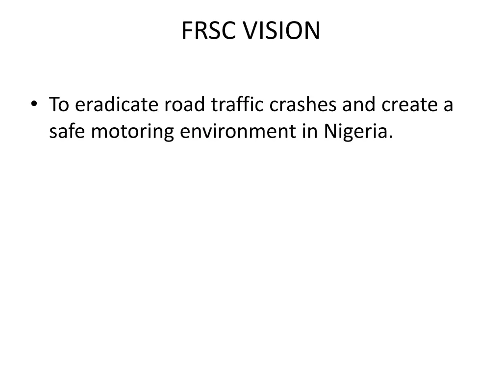 frsc vision