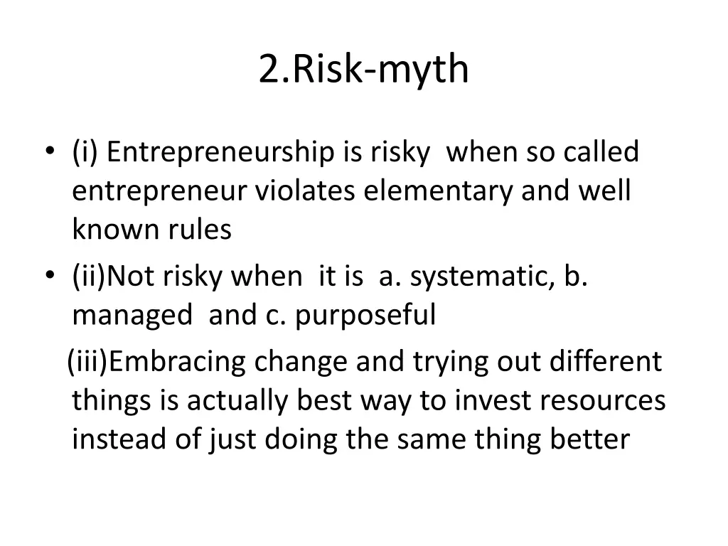 2 risk myth