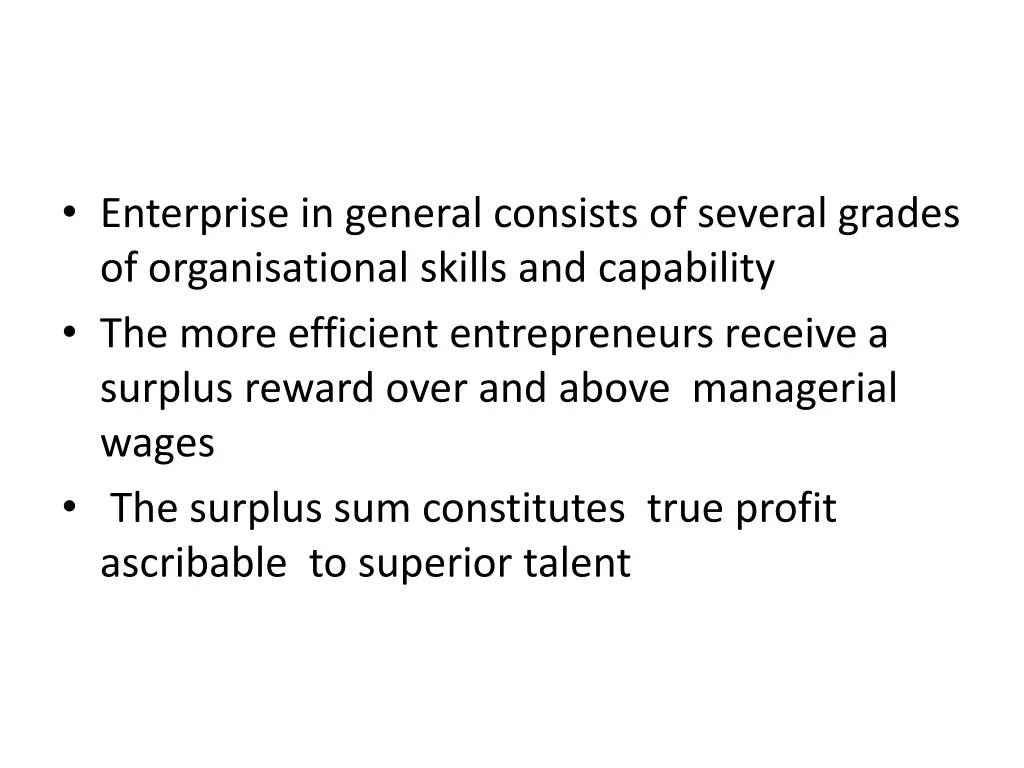 enterprise in general consists of several grades