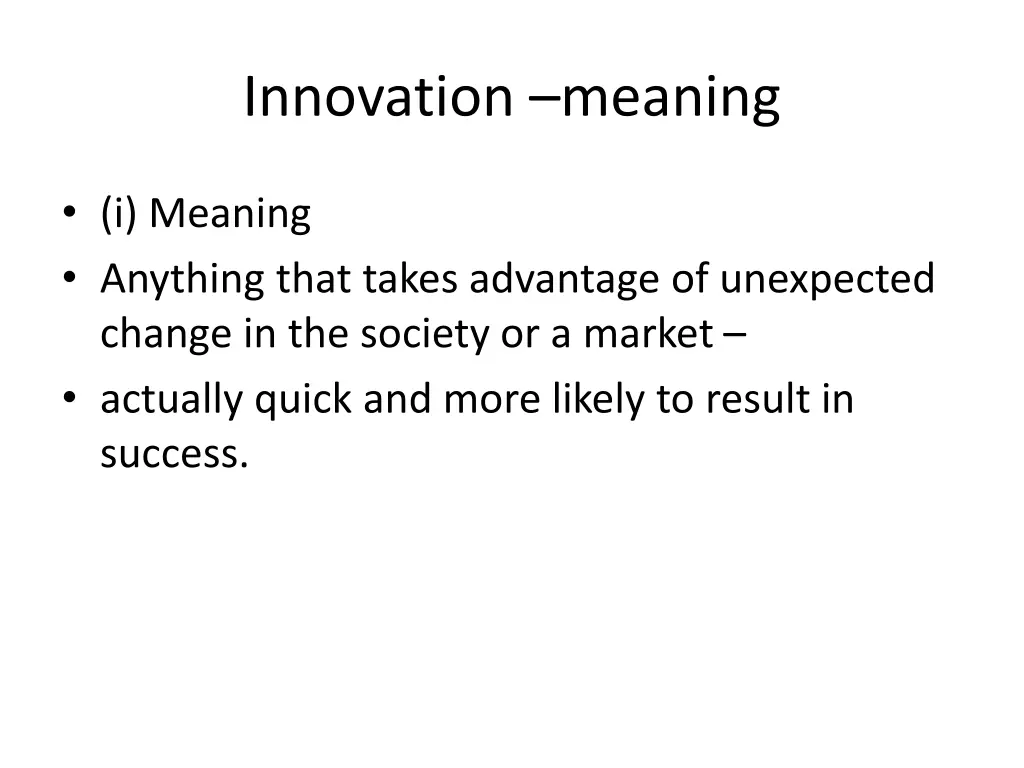 innovation meaning