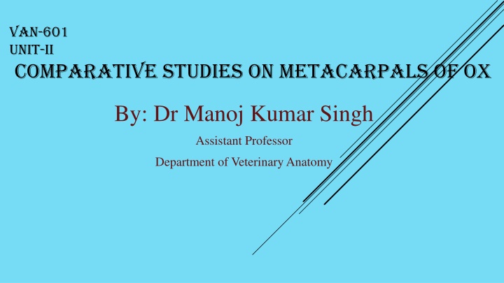 van 601 unit ii comparative studies