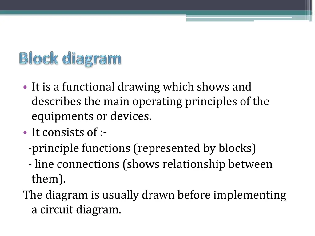 it is a functional drawing which shows