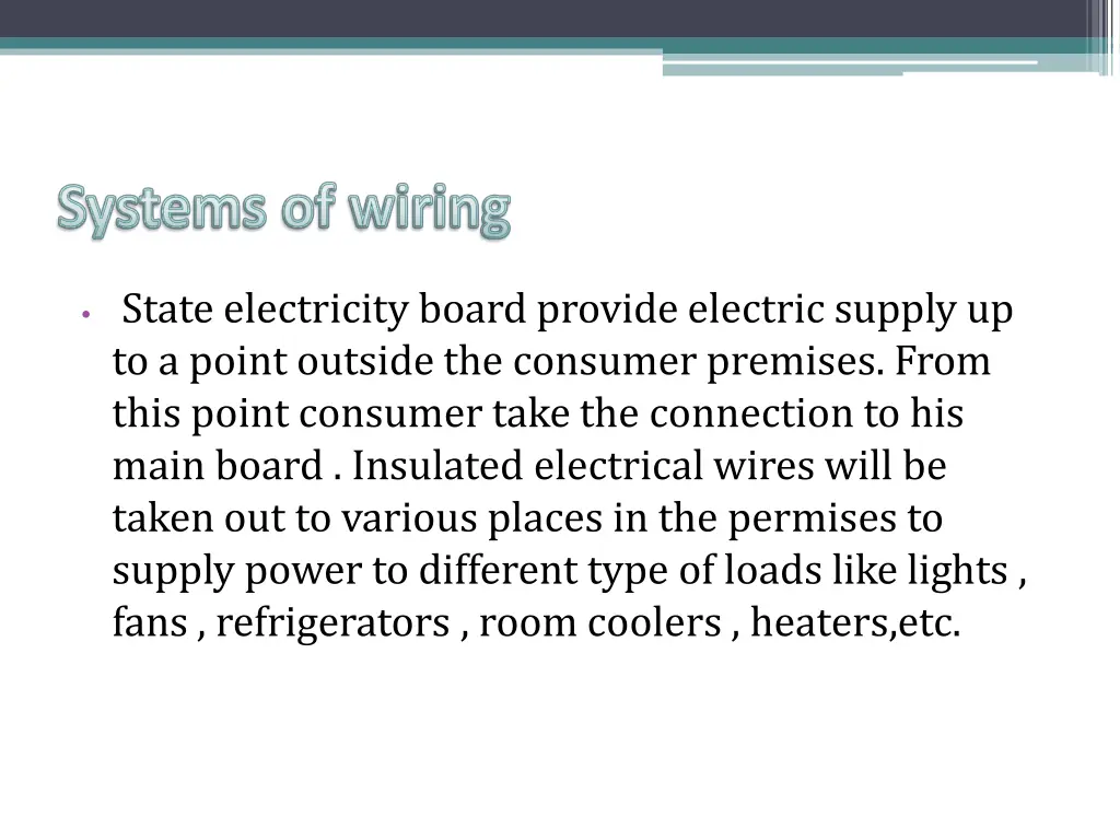 state electricity board provide electric supply