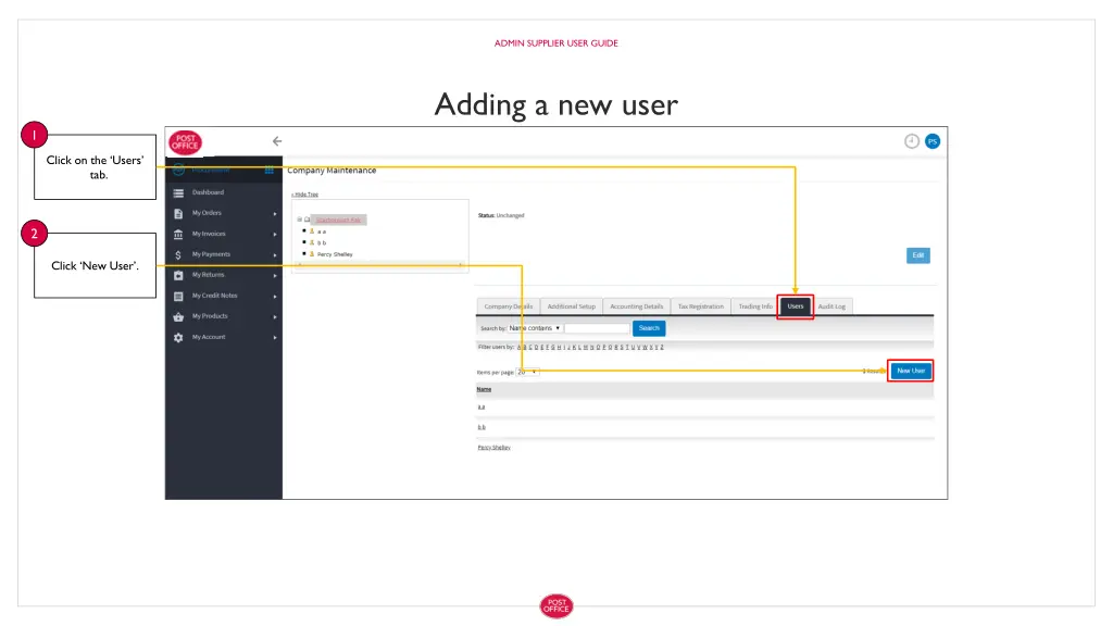 admin supplier user guide 12