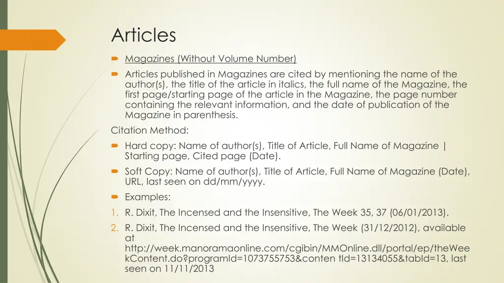 articles 1