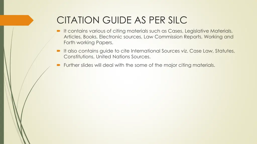 citation guide as per silc it contains various