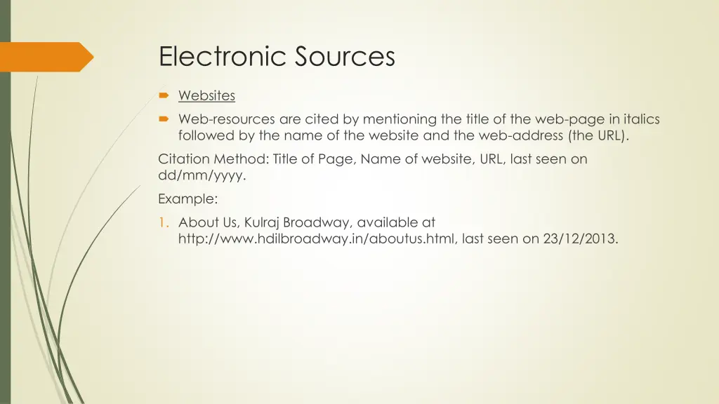 electronic sources