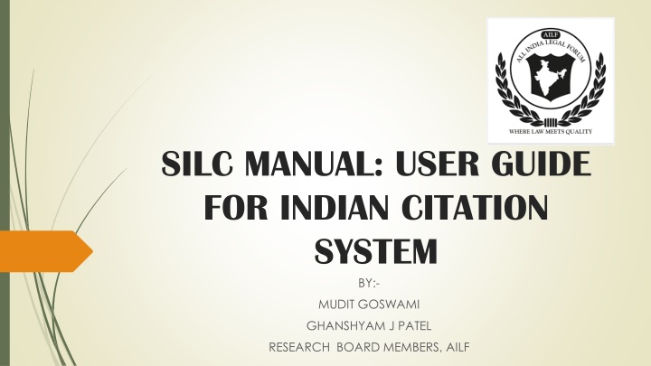 silc manual user guide for indian citation system