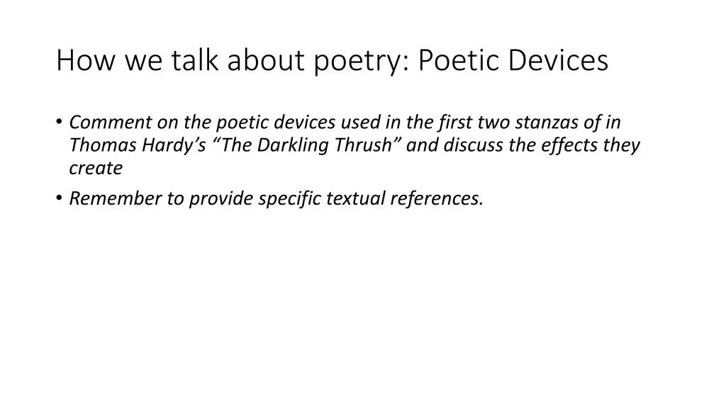 how we talk about poetry poetic devices