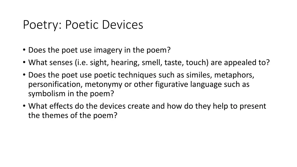 poetry poetic devices