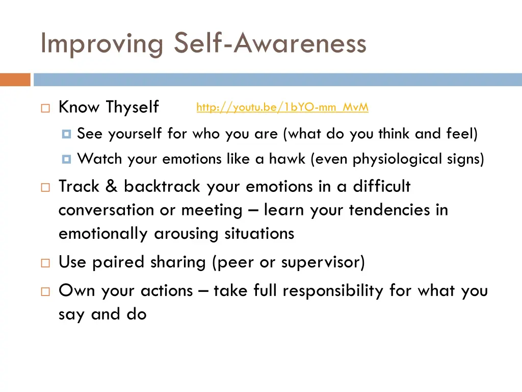 improving self awareness