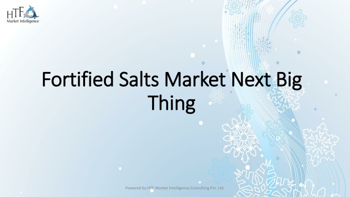 fortified salts market next big fortified salts