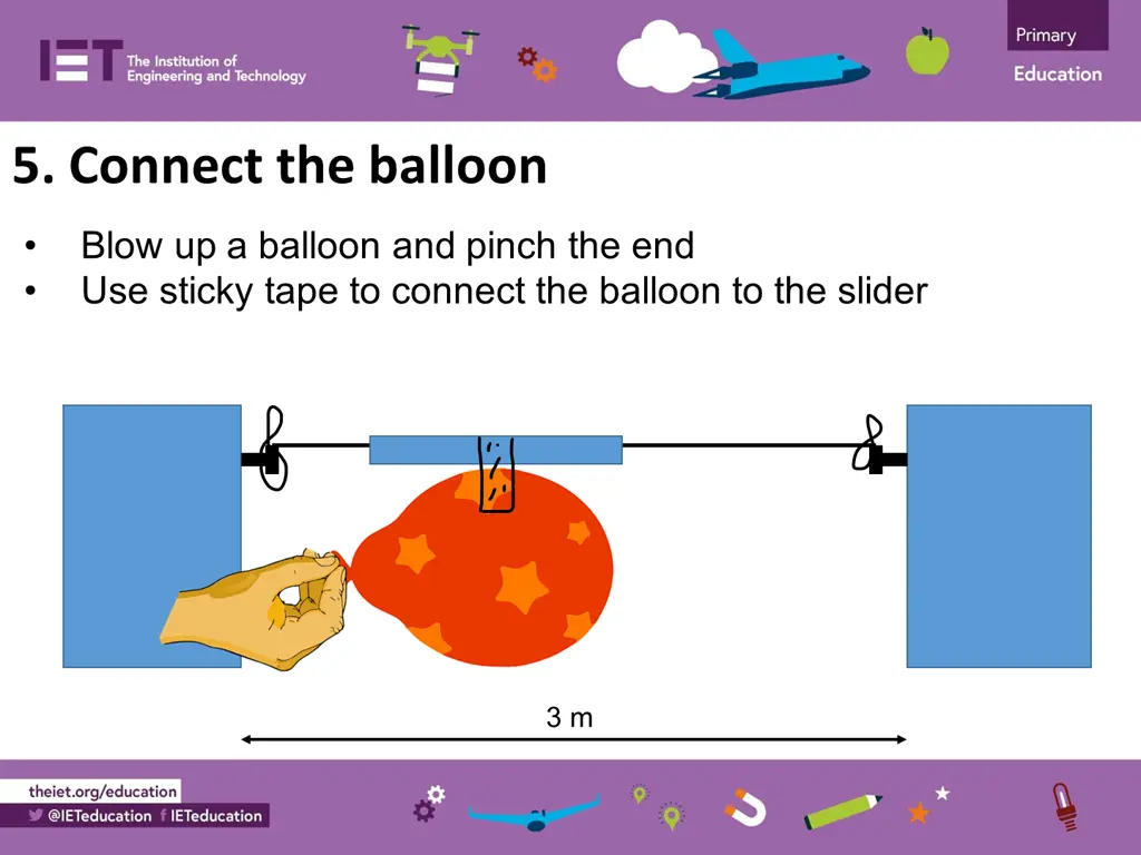 5 connect the balloon