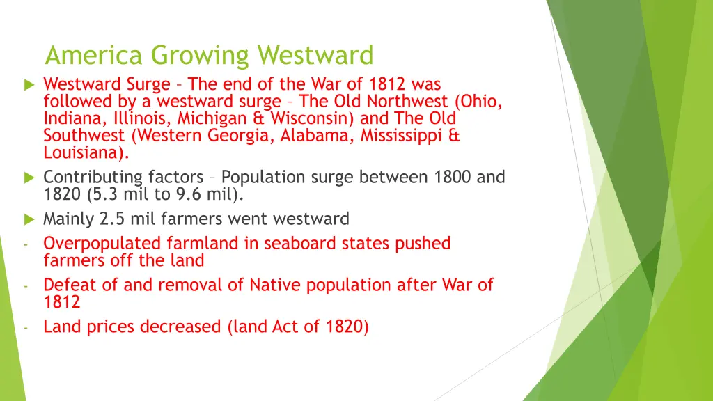 america growing westward westward surge