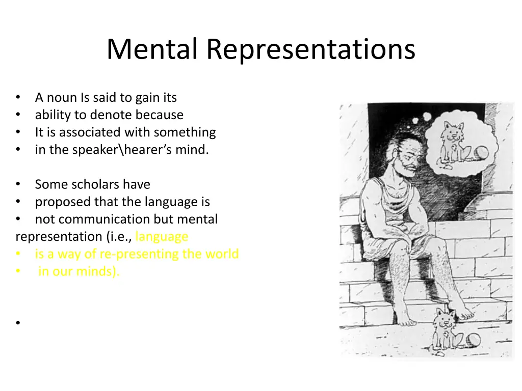 mental representations