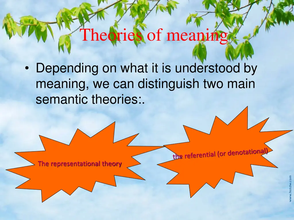 theories of meaning