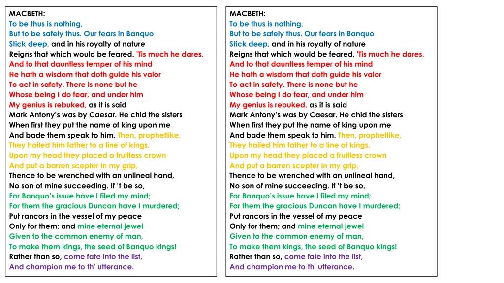 macbeth to be thus is nothing but to be safely 2