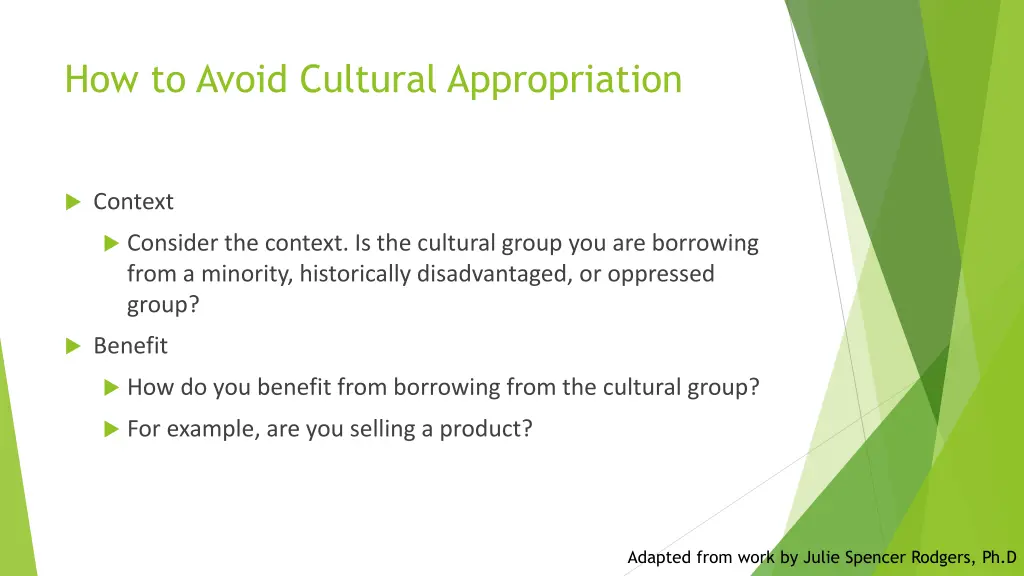 how to avoid cultural appropriation 1