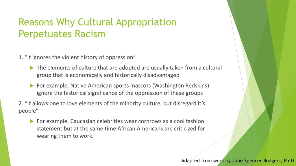 reasons why cultural appropriation perpetuates