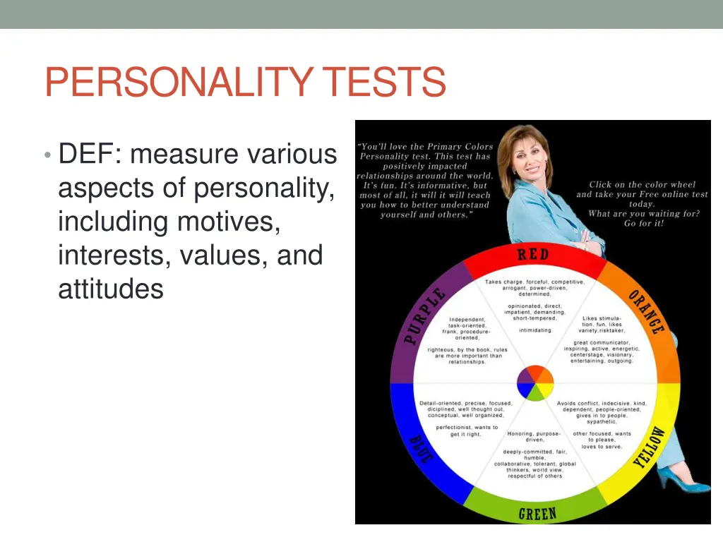 personality tests