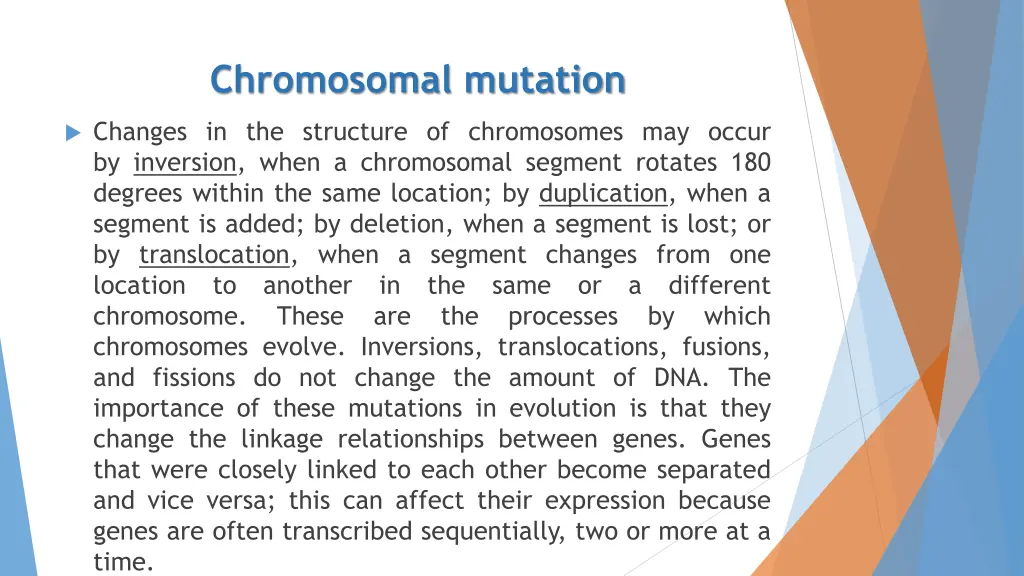 chromosomal mutation 2