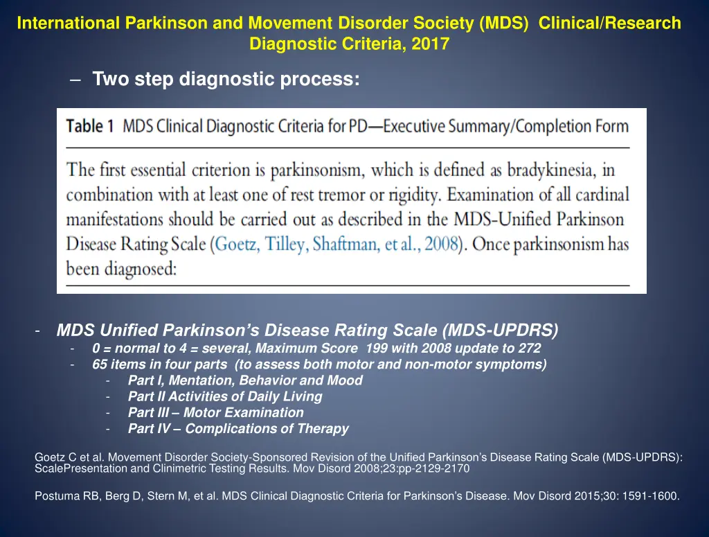 international parkinson and movement disorder